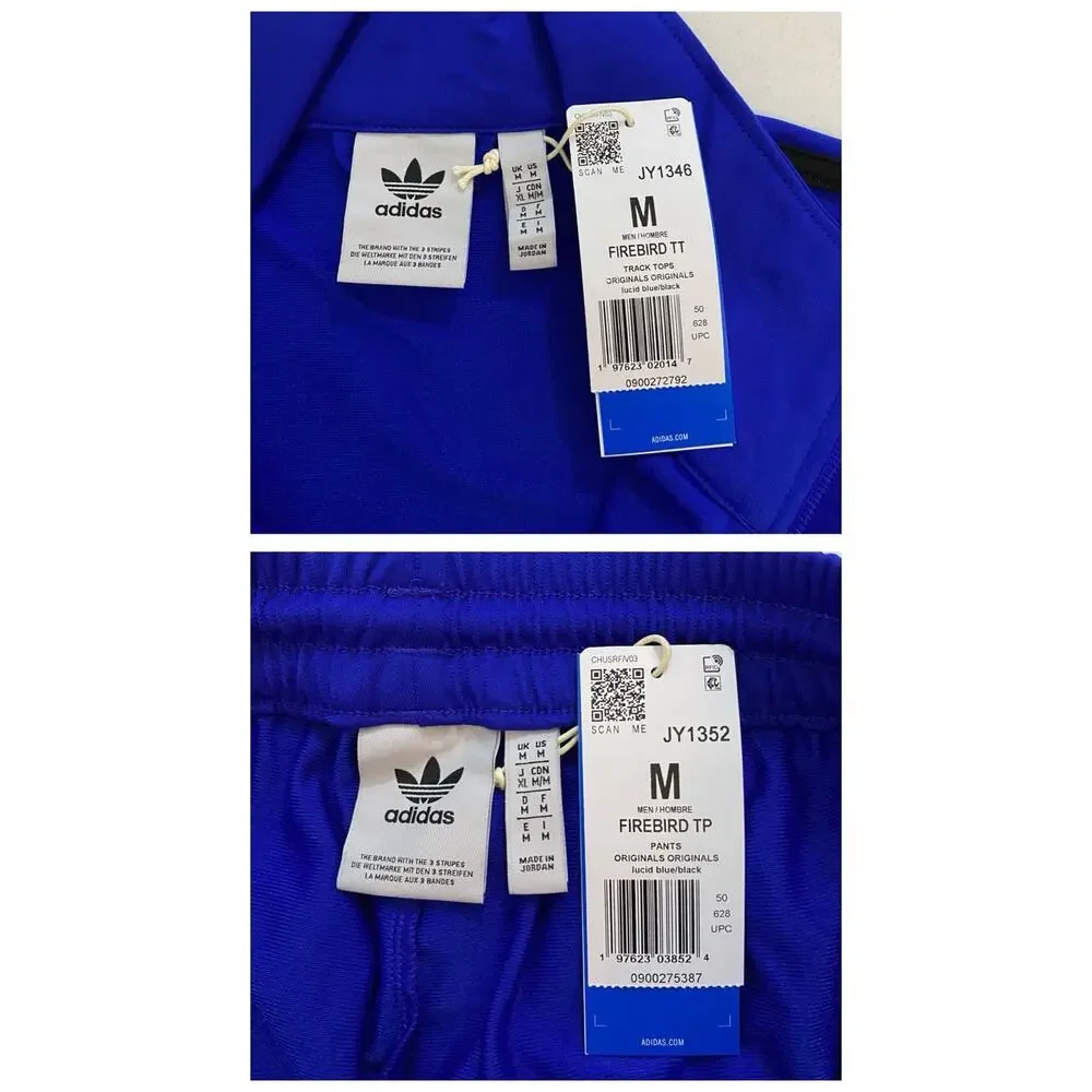 Adidas Originals Classics Firebird Tracksuit Lucid Blue Black Size M